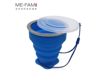 Listing 5 of 10 for Small Mini Telescopic Portable Silicone Folding Cup With Dstproof Cover