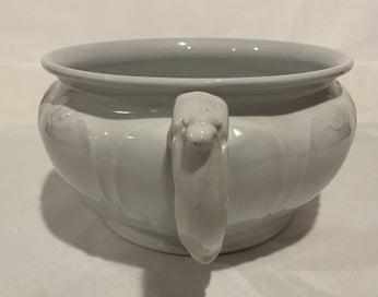 Listing 2 of 9 for Johnson Brothers Antique White Chamber Pot - cool item