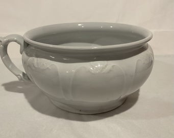 Listing 3 of 9 for Johnson Brothers Antique White Chamber Pot - cool item