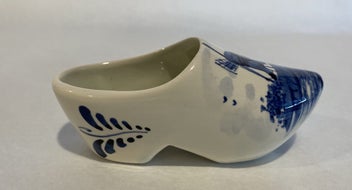 Listing 3 of 8 for Delft Blue and White Gouda Holland Clog - Gorgeous