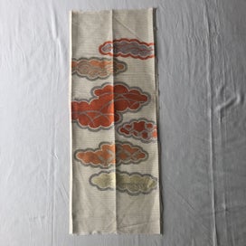 Listing 2 of 14 for Vintage Japanese Woven Silk Cloud Fabric Piece