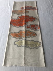 Listing 5 of 14 for Vintage Japanese Woven Silk Cloud Fabric Piece