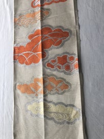 Listing 7 of 14 for Vintage Japanese Woven Silk Cloud Fabric Piece