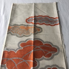 Listing 6 of 14 for Vintage Japanese Woven Silk Cloud Fabric Piece