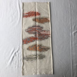 Listing 9 of 14 for Vintage Japanese Woven Silk Cloud Fabric Piece