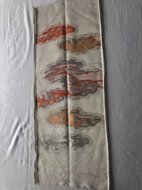 Listing 13 of 14 for Vintage Japanese Woven Silk Cloud Fabric Piece