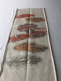 Listing 14 of 14 for Vintage Japanese Woven Silk Cloud Fabric Piece