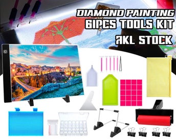 Listing 1 of 8 for Diamond Painting Tools Kit 61Pcs on Afterpay ~ Clearance ~