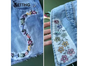 Listing 3 of 10 for 2/4pc Water Soluble Stabilizer Embroidery Stick And Stitch Embroidery Paper