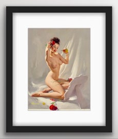 Listing 6 of 18 for Vintage 1950’s Pin-up Art by Elvgren | Vintage Wall Art | Framed Print 1/11