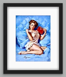 Listing 2 of 13 for Vintage 1950’s Pin-up Art by Elvgren | Vintage Wall Art | Framed Print 1/11