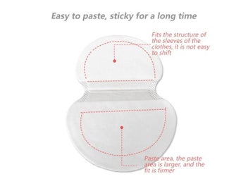 Listing 6 of 9 for Underarm Pads Dress Sweat Perspiration Pads Underarm Armpits Sweat Pads