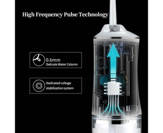 Listing 6 of 6 for Portable Oral Irrigator USB Rechargeable Dental Pulse Water Flosser Jet 220ML