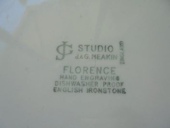 Listing 4 of 4 for Mid Century Modern - English dinner plate - 'Florence'