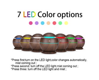 Listing 2 of 6 for USB Humidifier 7 Color LED Lights Oil Aroma Diffuser Cool Mist Maker N