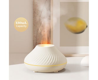 Listing 5 of 6 for Flame Mist Humidifier Aromatherapy Essential Oil Diffuser With 7 Color Night