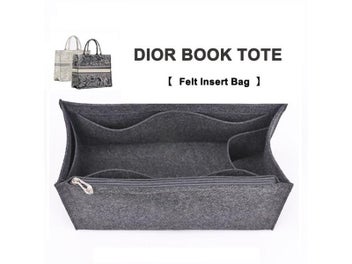 Listing 3 of 10 for Purse Insert Organizer For BOOK Tote Bag Insert Premium Purse Felt Insert