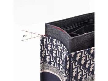 Listing 6 of 10 for Purse Insert Organizer For BOOK Tote Bag Insert Premium Purse Felt Insert