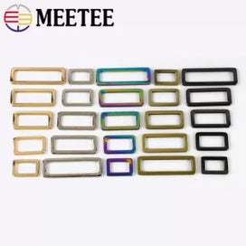 Listing 4 of 10 for Meetee 5/10/20Pcs Metal Webbing Adjuster Buckles Square Bag Backpack Strap