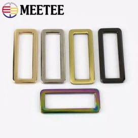 Listing 6 of 10 for Meetee 5/10/20Pcs Metal Webbing Adjuster Buckles Square Bag Backpack Strap
