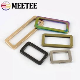 Listing 7 of 10 for Meetee 5/10/20Pcs Metal Webbing Adjuster Buckles Square Bag Backpack Strap