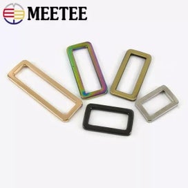 Listing 8 of 10 for Meetee 5/10/20Pcs Metal Webbing Adjuster Buckles Square Bag Backpack Strap