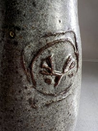 Listing 8 of 10 for Signed Len Castle Vase – with Decorative Motif c60s