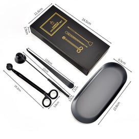 Listing 2 of 14 for 4pcs/Set Stainless Steel Candle Wick Tools – Snuffer, Trimmer & Extinguisher