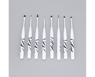 Listing 7 of 8 for 8pcs Nail Art Brush Set Professional Home Nail Salon Nail Painting Dra