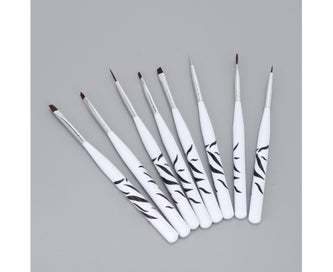 Listing 8 of 8 for 8pcs Nail Art Brush Set Professional Home Nail Salon Nail Painting Dra