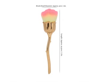 Listing 4 of 8 for Rose Shaped Professional Nail Art Dust Removal Brush Portable Blusher