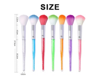 Listing 2 of 5 for 7 Pcs Soft Nail Art Dust Remover Powder Brush for and Makeup Powder Bl