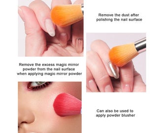 Listing 4 of 5 for 7 Pcs Soft Nail Art Dust Remover Powder Brush for and Makeup Powder Bl