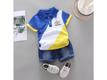 Listing 4 of 10 for BibiCola Baby Boys Summer Clothes Newborn Children Clothing Sets For Boy Short