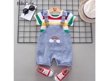 Listing 5 of 10 for BibiCola Baby Boys Summer Clothes Newborn Children Clothing Sets For Boy Short