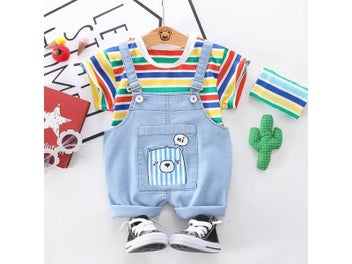 Listing 7 of 10 for BibiCola Baby Boys Summer Clothes Newborn Children Clothing Sets For Boy Short