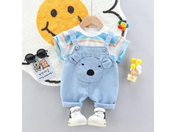 Listing 8 of 10 for BibiCola Baby Boys Summer Clothes Newborn Children Clothing Sets For Boy Short