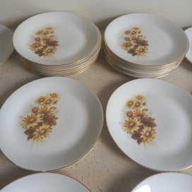 Listing 10 of 12 for Constantia Fine China RSA - Delilah - 24 Teacup, Saucer, Side & Main Plate Sets