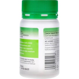 Listing 2 of 4 for Healtheries Dietary Supplement Garlic Odourless 5000mg Tablets 30pack