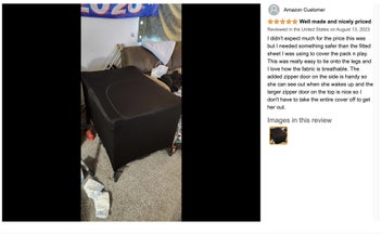 Listing 8 of 10 for Blackout Cover for Pack N Play - Crib Blackout Cover Tent