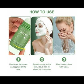 Listing 4 of 5 for Green Tea Mask Clay Stick For Face | Poreless Deep Cleanse Mask Stick