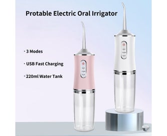 Listing 6 of 8 for Portable Dental Irrigator Water Jet Flosser USB Rechargeable 3Mode Oral Irrig