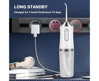 Listing 7 of 8 for Portable Dental Irrigator Water Jet Flosser USB Rechargeable 3Mode Oral Irrig