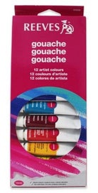 Listing 1 of 1 for Reeves Gouache Colour Sets - 12 x 10ml Tubes