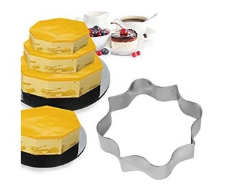 Listing 2 of 7 for Stainless Steel Mousse Circle Square Picture Frame Cookie Cutter Cookie Cut