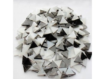 Listing 1 of 10 for 50g Clear Glass Triangular Mosaic Tiles For DIY Home Wall Decoration