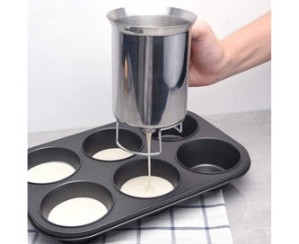 Listing 3 of 6 for Stainless Steel Batter Dispenser Professional Batter Funnel Kitchen Tool fo