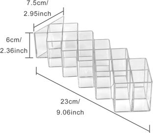 Listing 3 of 5 for Lipstick Organizer, Acrylic Lipstick Holder, Clear Lip Gloss Holer, 16 Spaces