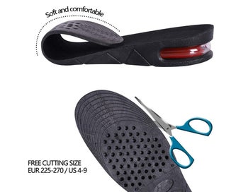 Listing 7 of 8 for 4-Layer Unisex Height High Increase Shoe Insoles Lifts For Men Women Shoe P