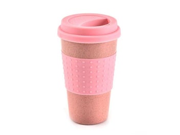 Listing 1 of 10 for Hot Sells Reusable Coffee Mugs Bamboo Fiber Coffee Cups 8oz 12oz 14oz Eco